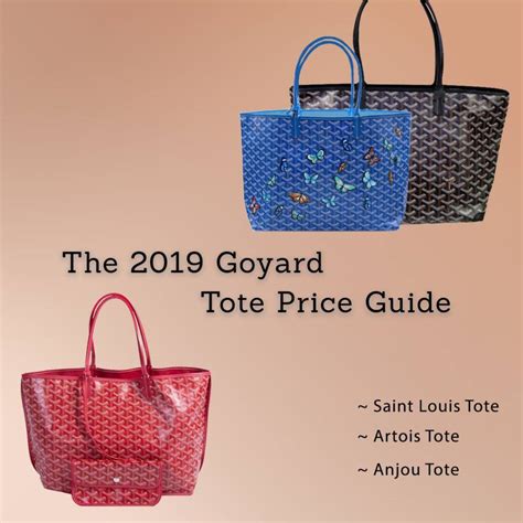 cost goyard tote|goyard artois pm price 2024.